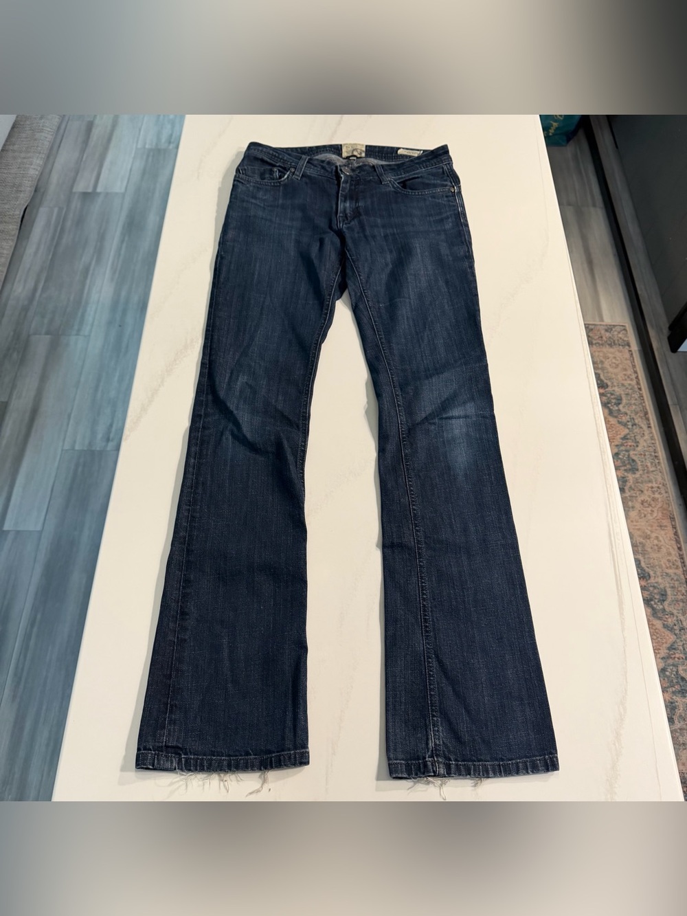 Dylan George Ring Spun Denim Dark Wash Alexandra Baby Boot Jeans - Sz 27